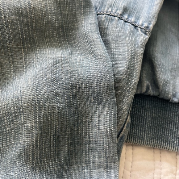 Cloth and stone zip up light and soft jean jacket - Picture 8 of 9